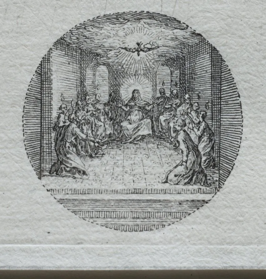 The Mysteries of the Passion: The Descent of the Holy Spirit, by Jacques Callot, 1631