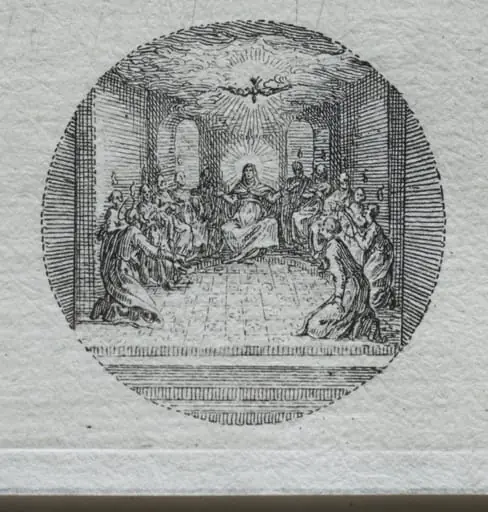 The Mysteries of the Passion:  The Descent of the Holy Spirit, by Jacques Callot
