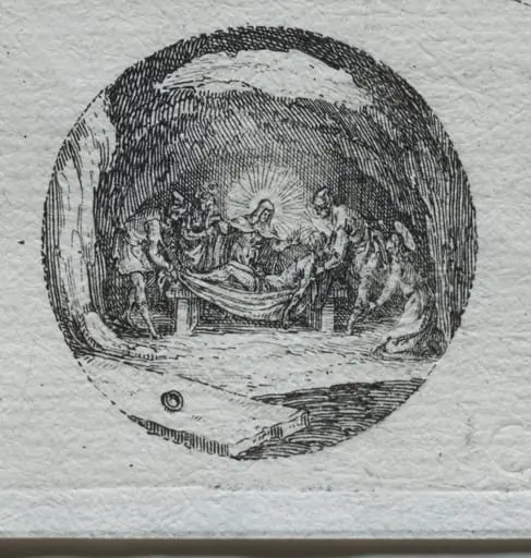 The Mysteries of the Passion:  The Entombment, by Jacques Callot