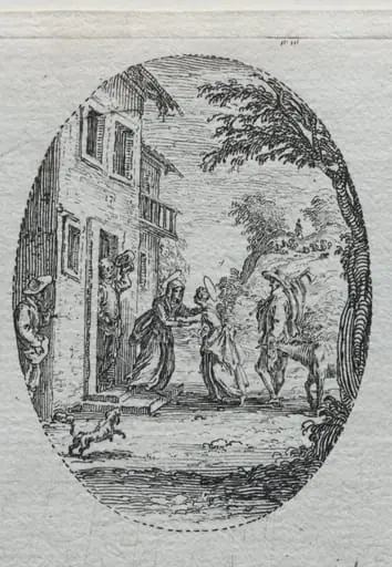 The Mysteries of the Passion: The Visitation, by Jacques Callot