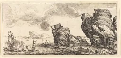 The Naval Battle, by Jacques Callot