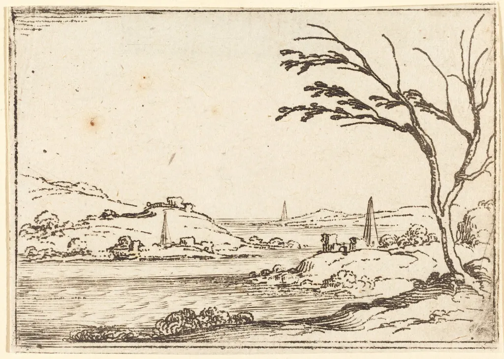 The Nile Flooding, by Jacques Callot, ink, 1628