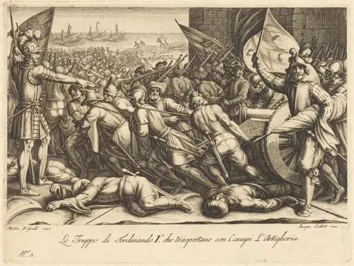 The Re-embarkation of the Troops, by Jacques Callot