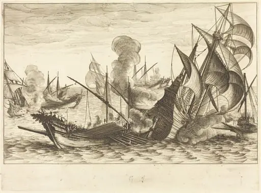 The Second Naval Battle, by Jacques Callot