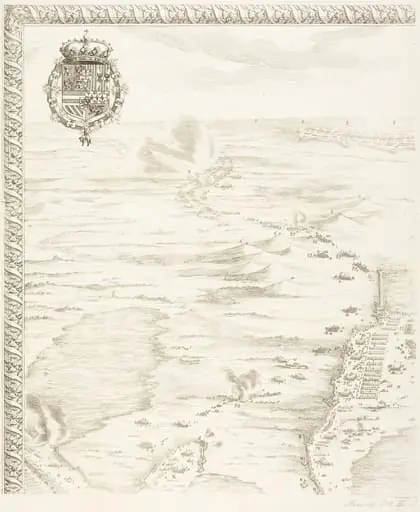 The Siege of Breda [plate 1 of 6], by Jacques Callot