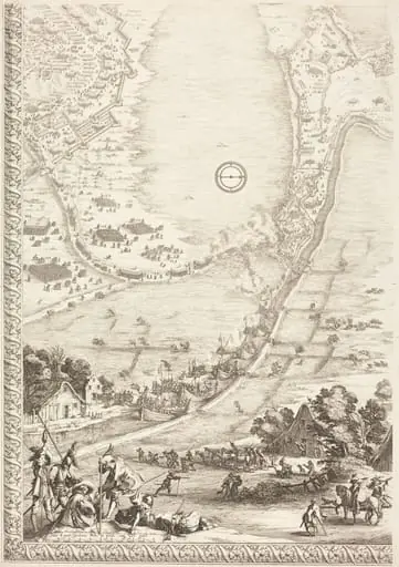 The Siege of Breda [plate 4 of 6], by Jacques Callot