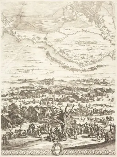 The Siege of Breda [plate 5 of 6], by Jacques Callot