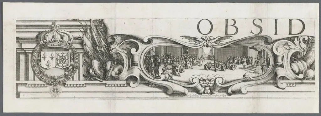 The Siege of La Rochelle: Plate 1, by Jacques Callot, 1629