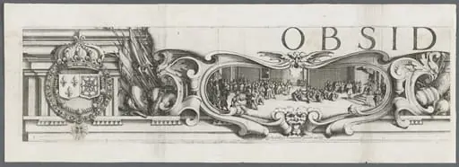 The Siege of La Rochelle: Plate 1, by Jacques Callot