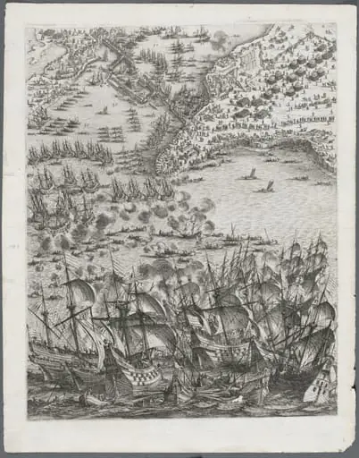 The Siege of La Rochelle: Plate 11, by Jacques Callot
