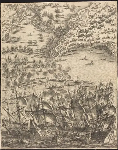 The Siege of La Rochelle [plate 11 of 16; set comprises 1952.8.97-112], by Jacques Callot