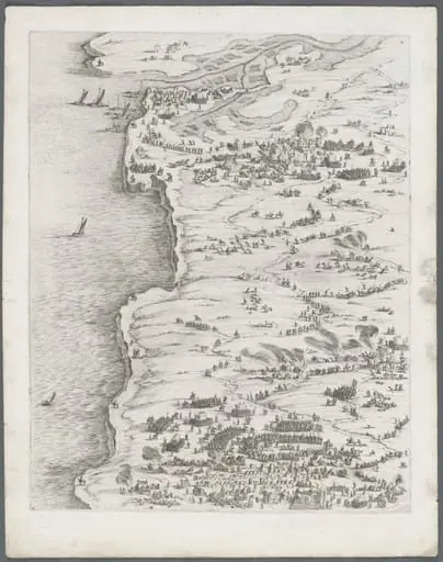 The Siege of La Rochelle: Plate 5, by Jacques Callot