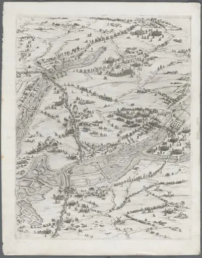 The Siege of La Rochelle: Plate 7, by Jacques Callot