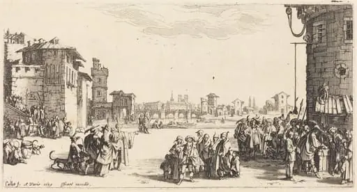The Slave Market, by Jacques Callot