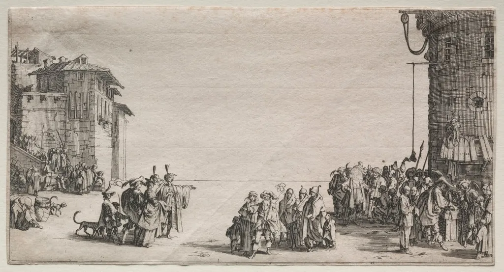 The Slave Market, by Jacques Callot, 1629