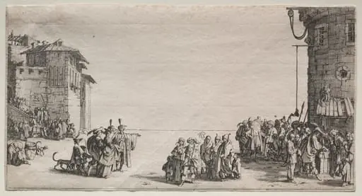 The Slave Market, by Jacques Callot