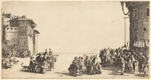 The Slave Market, by Jacques Callot