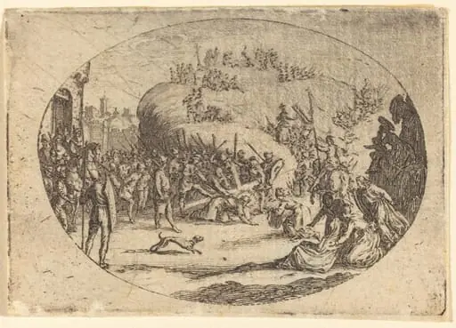 The Small Carrying of the Cross, by Jacques Callot
