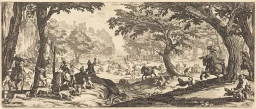 The Stag Hunt, by Jacques Callot