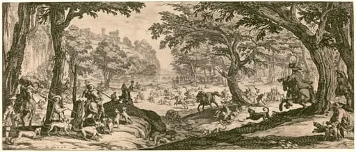 The Stag Hunt, by Jacques Callot