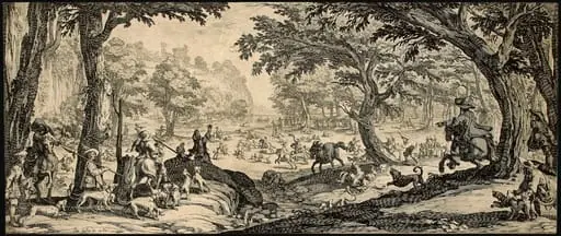 The Stag Hunt, by Jacques Callot