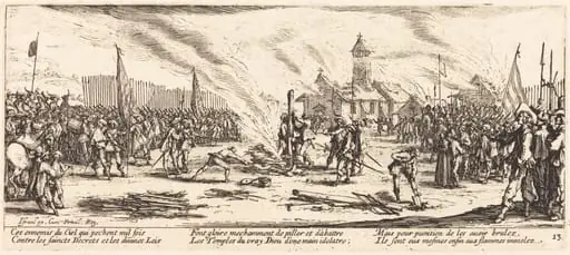 The Stake, by Jacques Callot