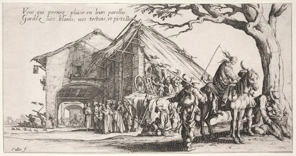 The Stopping Place: The Fortune Teller, by Jacques Callot, 1623
