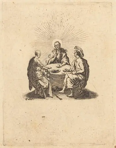 The Supper at Emmaus, by Jacques Callot