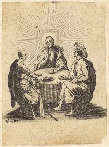 The Supper at Emmaus, by Jacques Callot