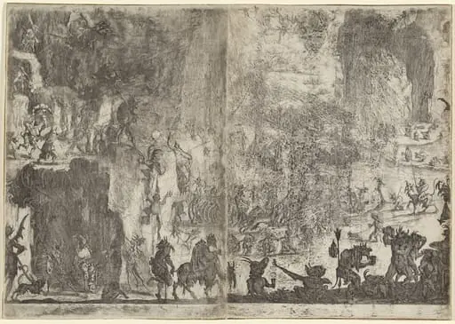 The Temptation of Saint Anthony [first version], by Jacques Callot