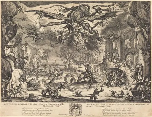 The Temptation of Saint Anthony [second version], by Jacques Callot