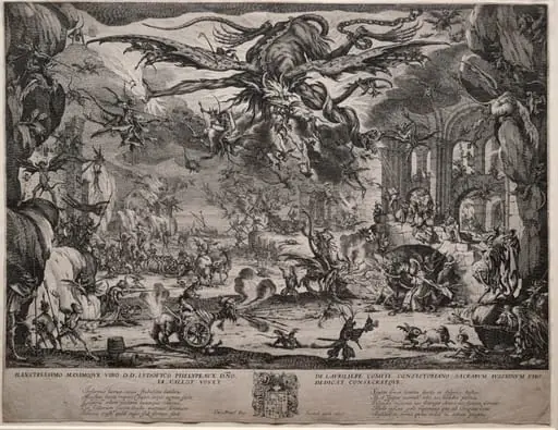 The Temptation of Saint Anthony (second version), by Jacques Callot