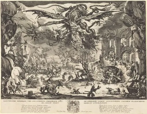 The Temptation of Saint Anthony [second version], by Jacques Callot