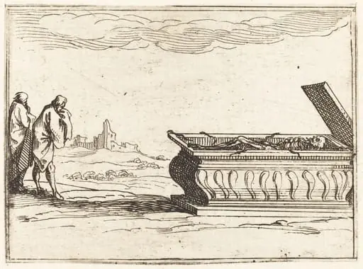 The Tomb, by Jacques Callot