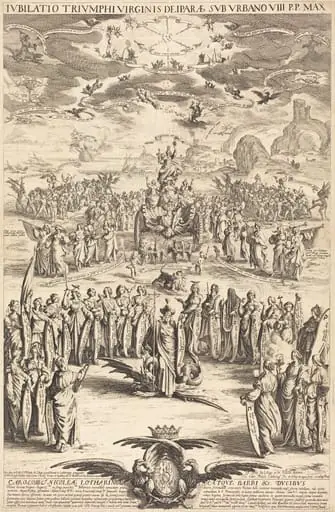 The Triumph of the Virgin, by Jacques Callot