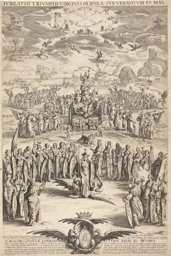 The Triumph of the Virgin, by Jacques Callot