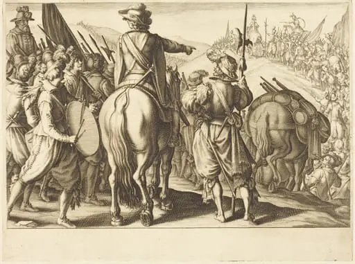 The Troops on the March, by Jacques Callot