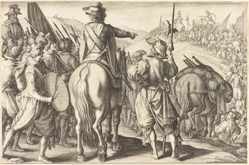 The Troops on the March, by Jacques Callot