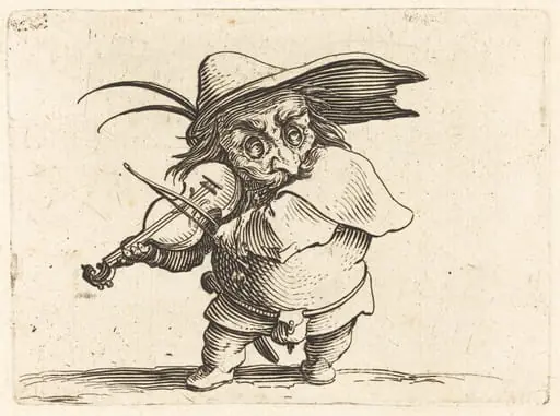 The Violin Player, by Jacques Callot