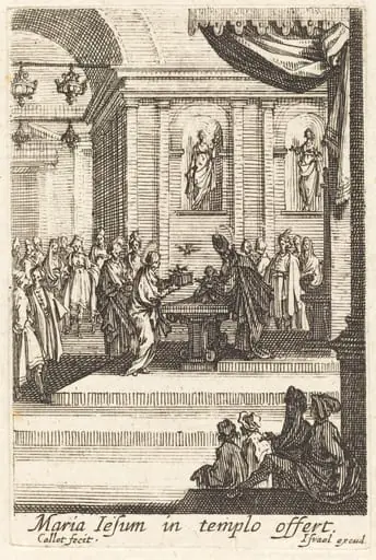 The Virgin Presents Jesus at the Temple, by Jacques Callot
