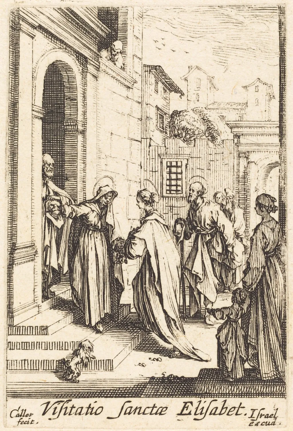 The Visitation, by Jacques Callot, ink, 1634