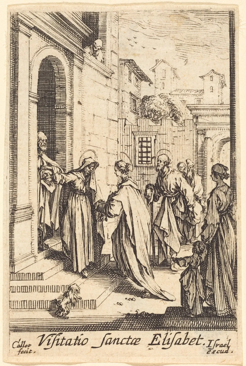 The Visitation, by Jacques Callot, ink, 1634