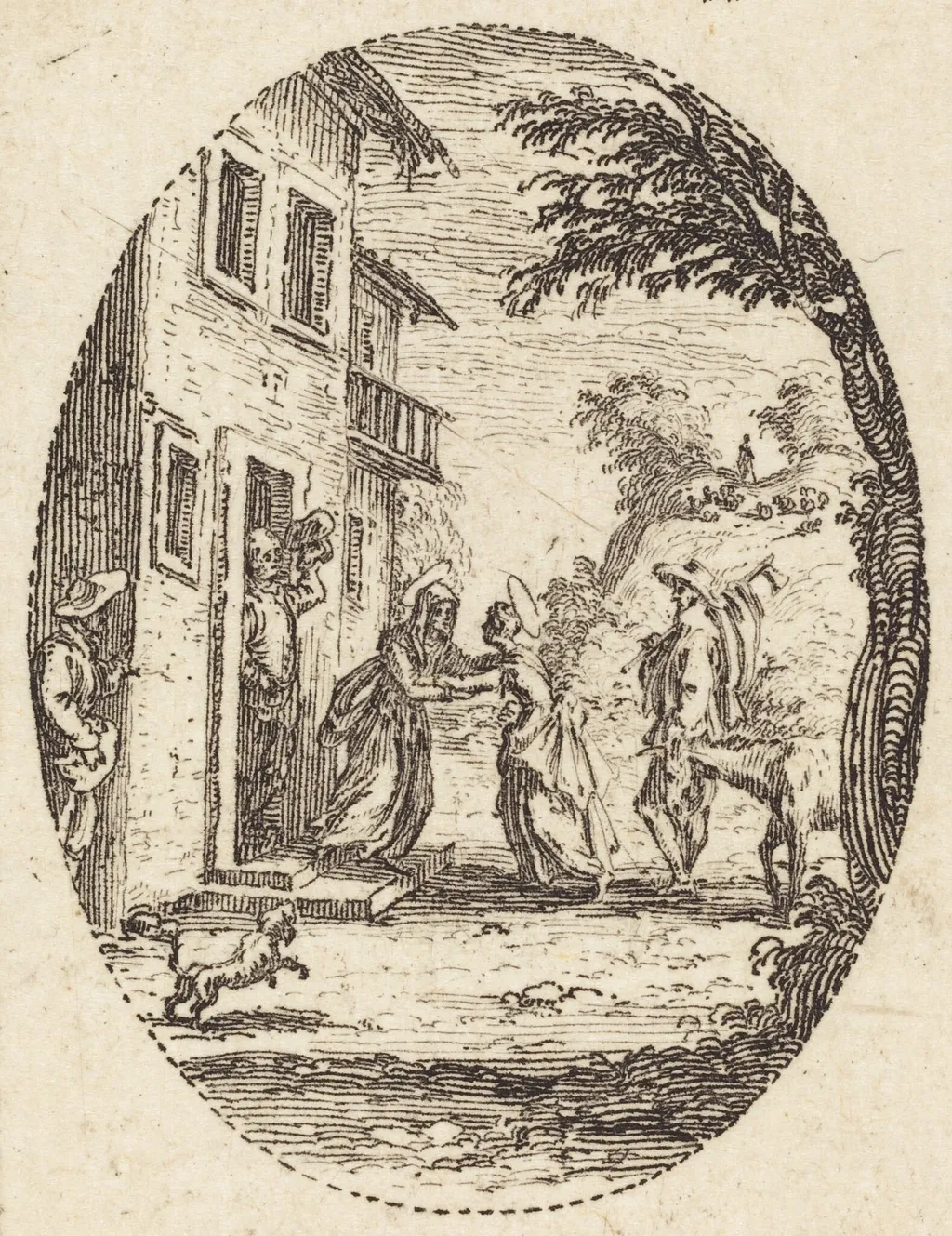 The Visitation, by Jacques Callot, ink, 1631