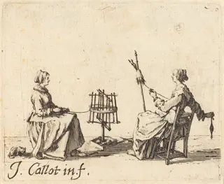 The Winder and the Spinner, by Jacques Callot
