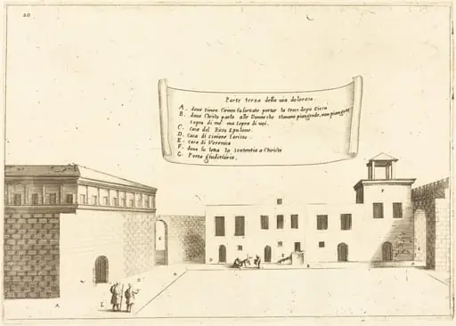 Third Part of the Via Dolorosa, by Jacques Callot