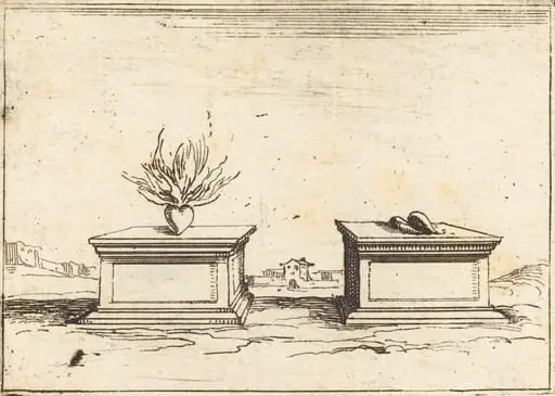 Two Hearts, by Jacques Callot