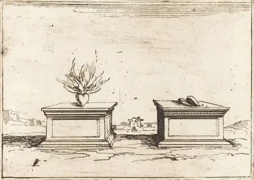 Two Hearts, by Jacques Callot