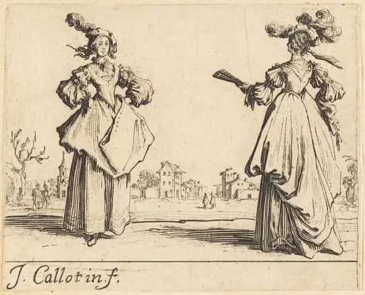 Two Society Women, by Jacques Callot