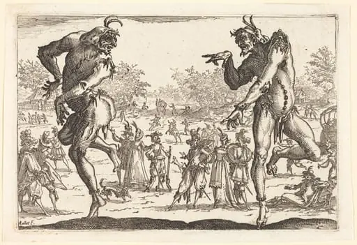 Two Zanni, by Jacques Callot