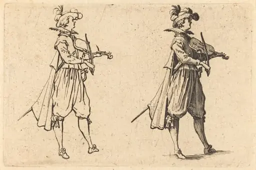 Violinist, by Jacques Callot